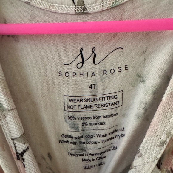 🌸Floral Hummingbird Girls' Bamboo Twirl Dress - Picture 4 of 7